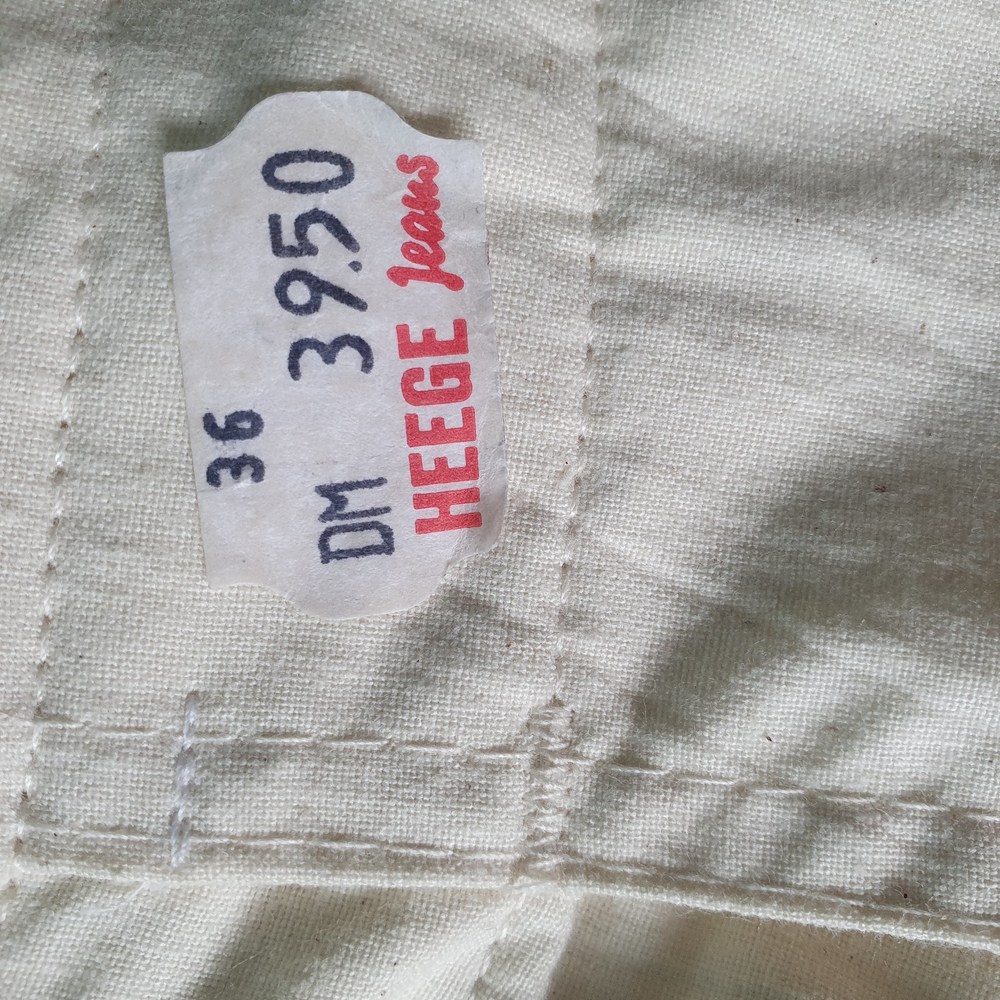 NEW Size 8 L29" Vintage High Waist Cream Speckled Trousers - Picture 8 of 10